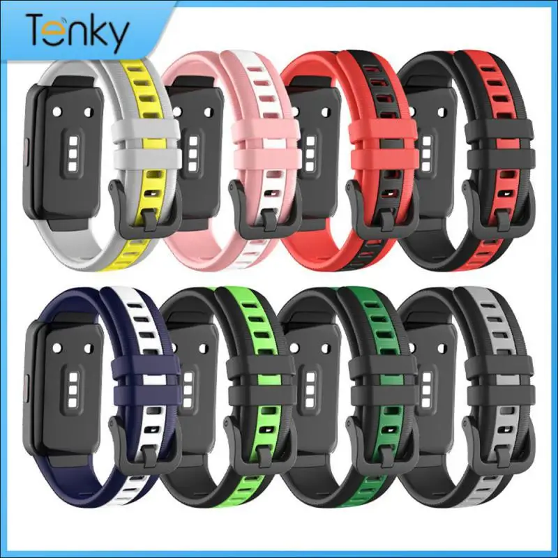 Silicone Replacement Sport Band Applicable To Fashionable And Minimalist Easy Disassembly Fit Wrist Comfortable To Wear