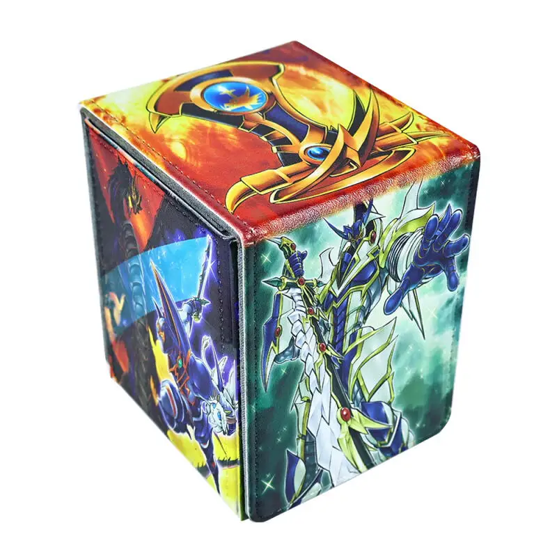 

Ю-Ги-О! Коробка для хранения карт Buster Blader, Убийца Драконов, из кожи, большой емкости, для коллекционных карт OPTCG