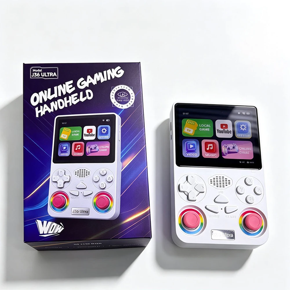 HOT SelIings J36 ultra Game Console Wifi Gaming Video Original Portable Handheld for Android Consoles Psp Kids Games