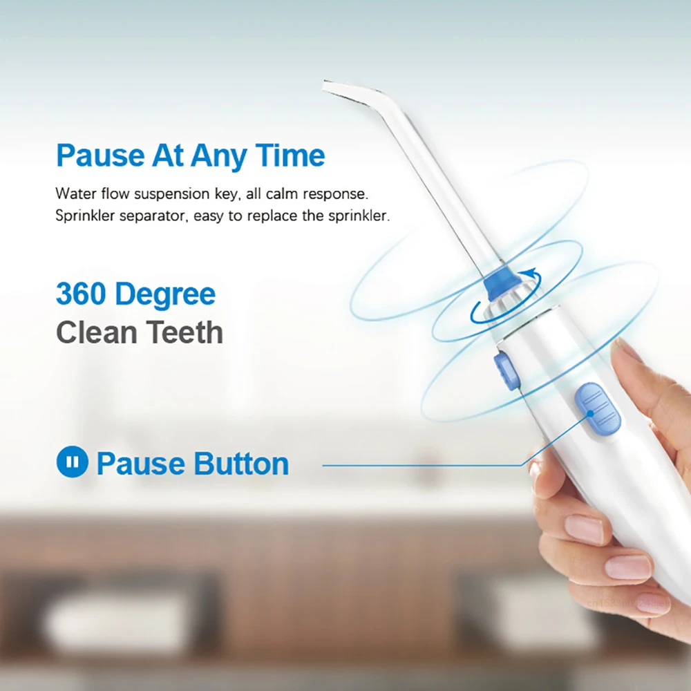 Munddusche Dental Wasser Flosser für Zähne Hochdruck Elektrische Dental Irrigator Wasser Flosser Mund Waschmaschine 800ML – Detail 5