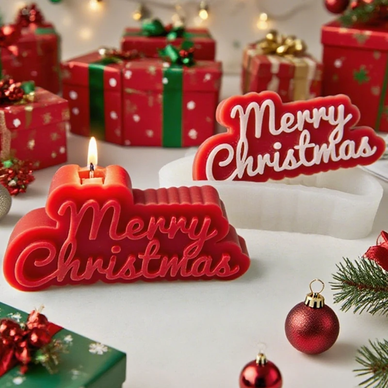 

1 шт., силиконовая форма с рождественским алфавитом, ароматическая свеча, мыло ручной работы, украшения, сделай сам, выпечка, помадка, украшения, принадлежности