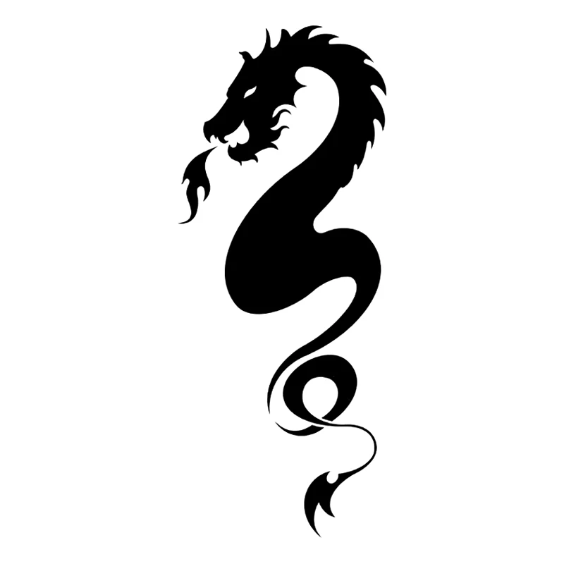 

25cm High Die-Cut Vinyl Decal Dragon Car Sticker Waterproof Auto Decors on Bumper Rear Window Laptop Choose Size 41331#