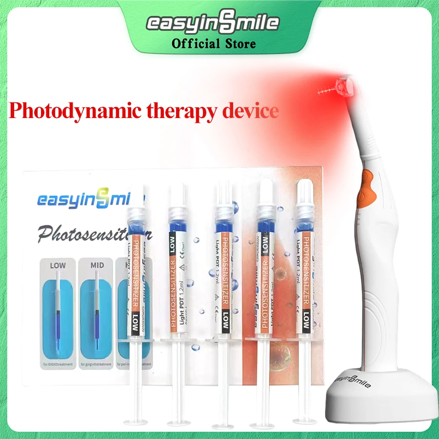 Easyinsmile Dental Oral Photodynamic Laser Therapy Device Light PDT 630 Implant Periodontal Treat Sterilized Anti-Inflammation