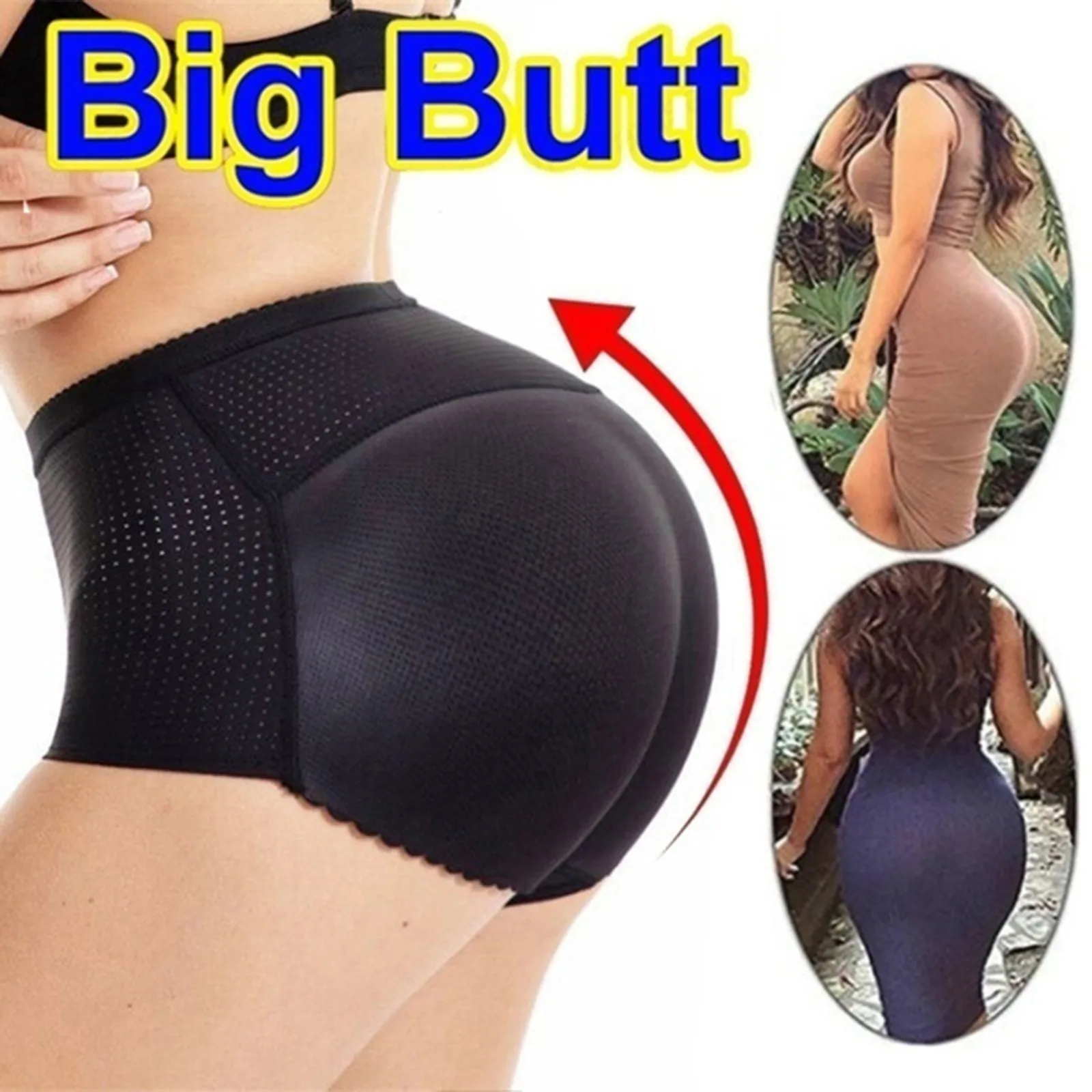 

1pc Padded Butt Lifter Corrective Underwear Butt Enhancer Body Shaper Modeling Strap Fake Hip Shapwear Underwear Push Up Panties