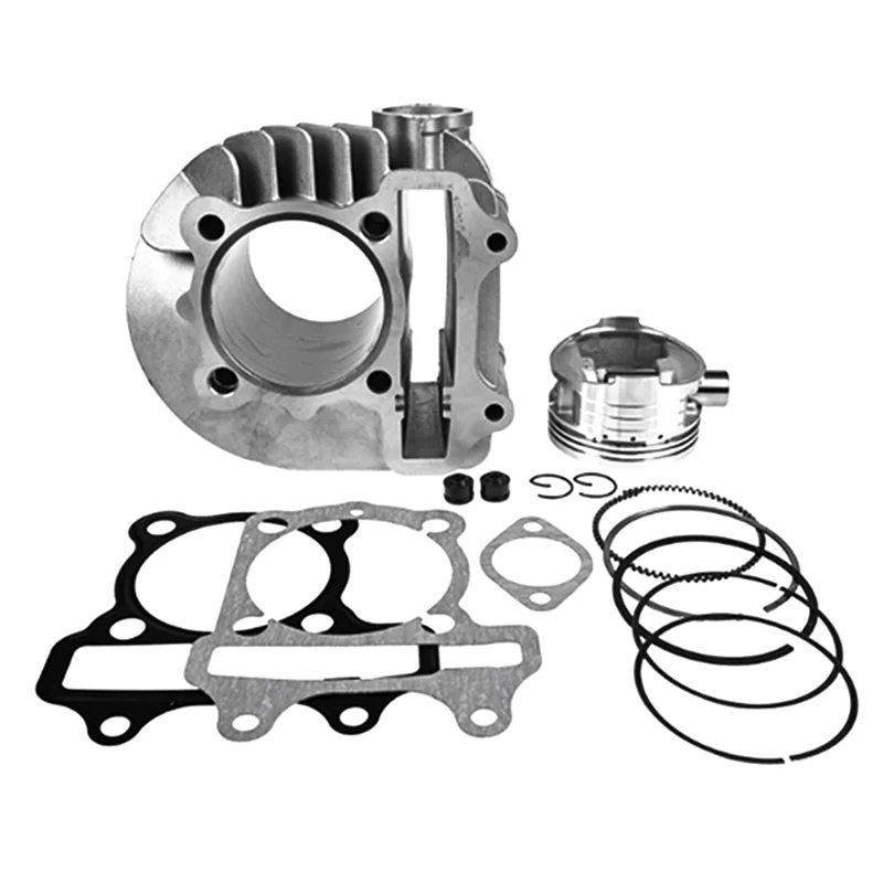 AMEXIAOXU 61Mm Motorcycle Big Bore Cylinder Piston Gasket & Seals Rebuild Kit For GY6 150CC 200CC
