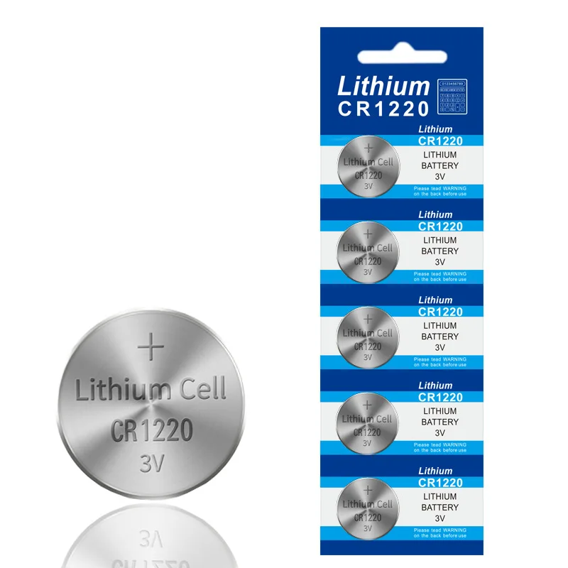 5-50PCS CR1220 High Power Button Cell Battery Coin Battery Cell 3V Button Lithium Battery for Watch Car Remote Key Power Supply