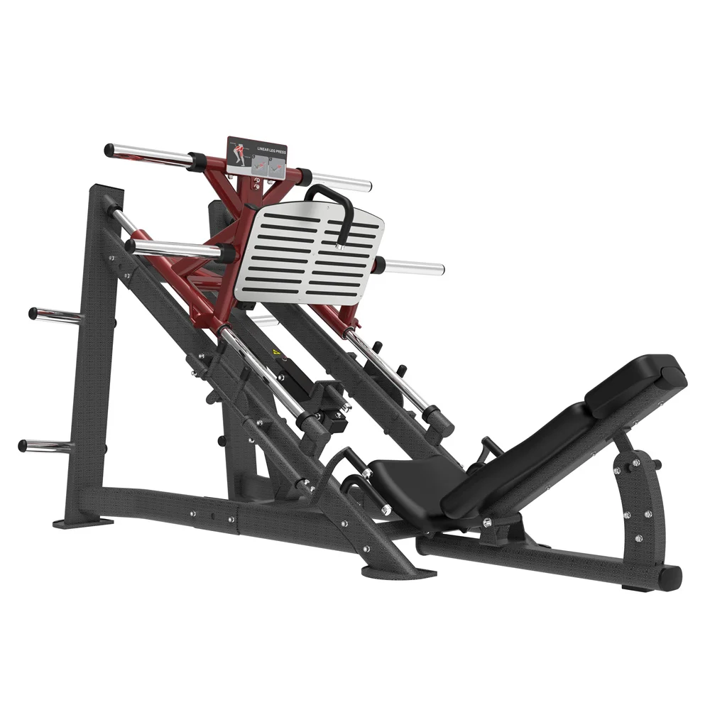 Q235 Steel Plate Loaded Linear Leg Press Machine Leg Training 2t Capacity 240kg Max User Weight ISO9001/CE Certified Durable