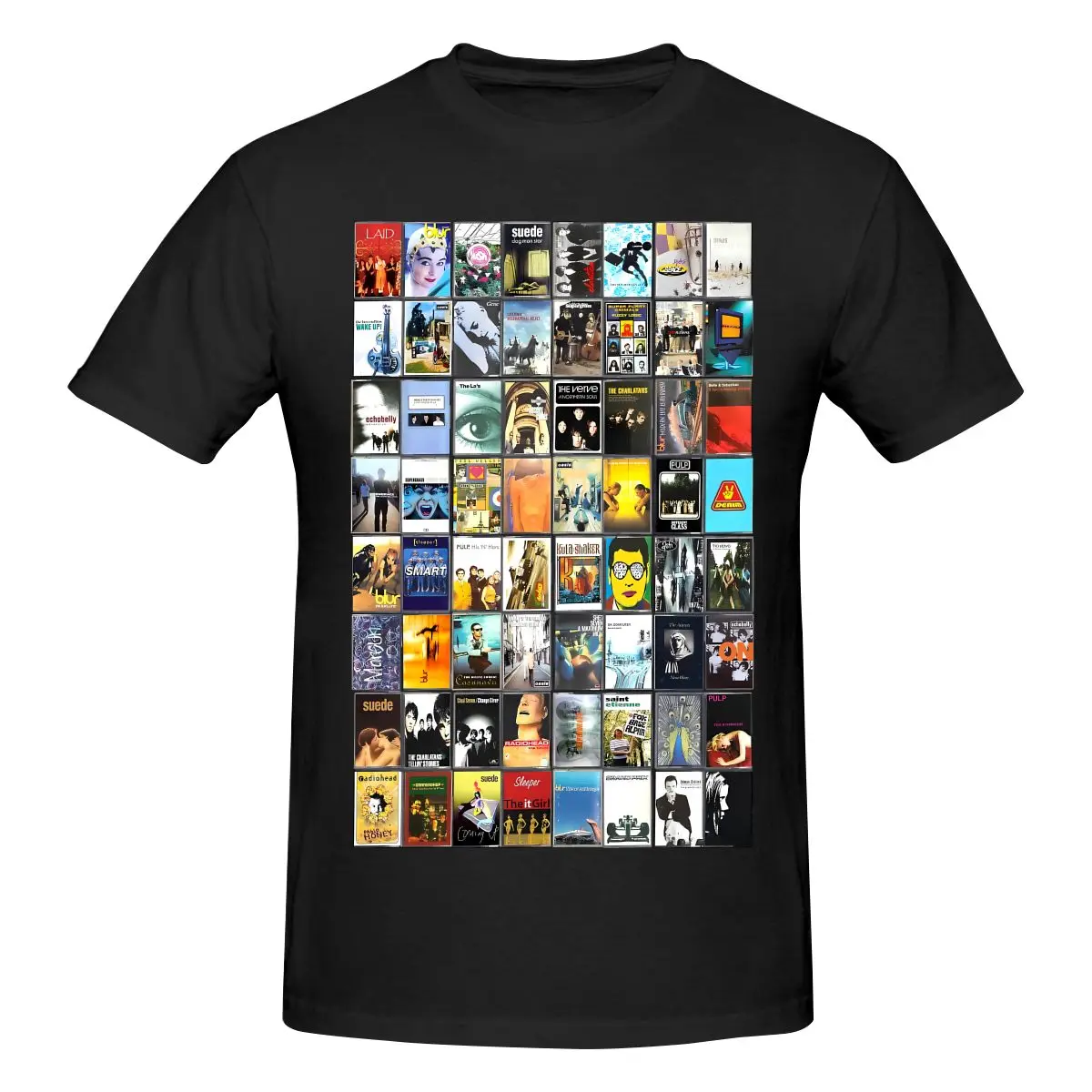

Funny The Best Of Britpop - Vintage Cassette Album Cover Men's Printed T-Shirt Unisex T shirtSummer