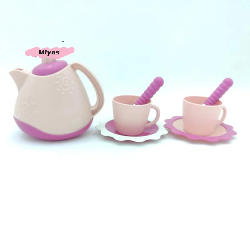 4/5/7Pcs Pretend Play Outdoor Kitchen & Play House Set Children's Gift DIY Afternoon Tea Game Simulation Coffee Tableware