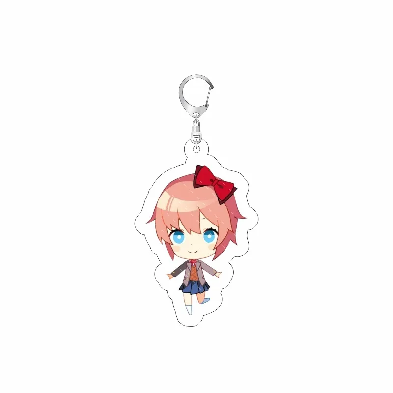 نادي دوكي الأدب! DDLC llavero أنيمي سايوري ناتسوكي يوري مونيكا الاكريليك الشكل المفاتيح المشجعين هدايا عيد الميلاد 6 سنتيمتر