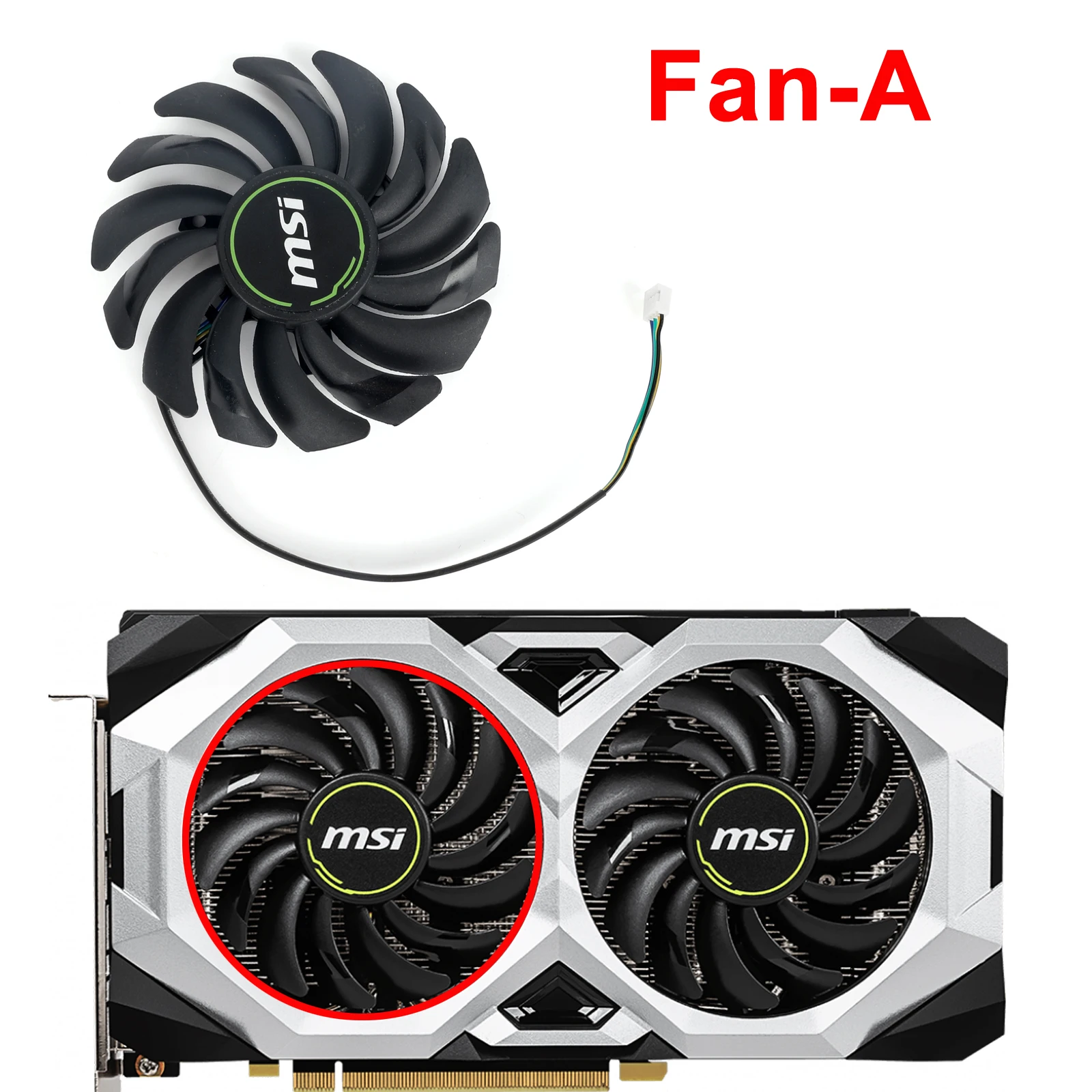 87mm MSI RTX 2060 2070 2080 SUPER Video Card Fan