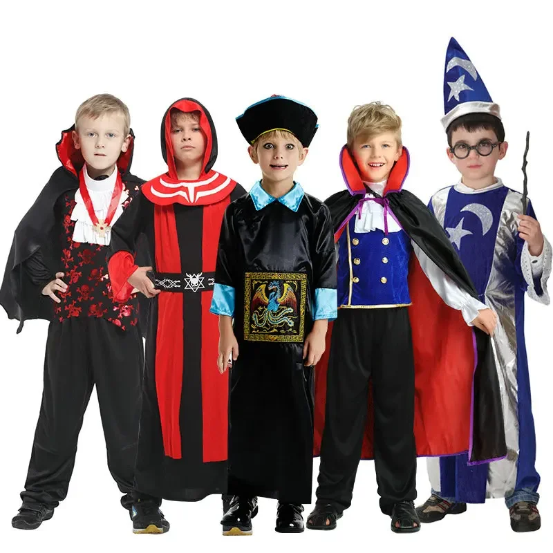 

Easter children's clothes male demon zombie clothes vampire wizard robe role-playing party party performance clothes