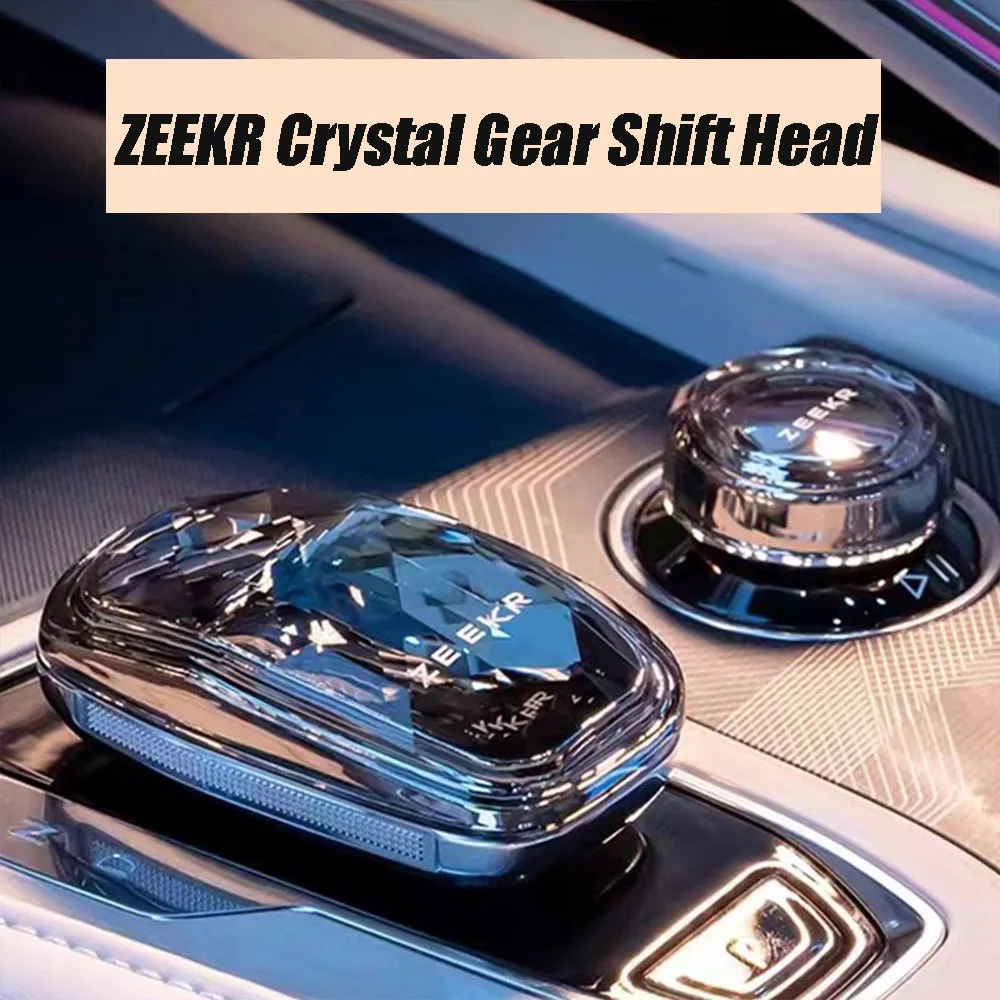 For Geely Zeekr 001 2021-2023 Rhinestone Crystal Car gear shift Head lever knob handle Frame Decor Cover Trim Sticker Accessorie