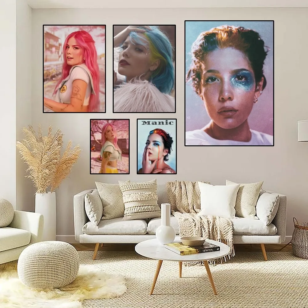 Halsey Singer Poster Home Room Decor Aesthetic Art Wall Painting Stickers