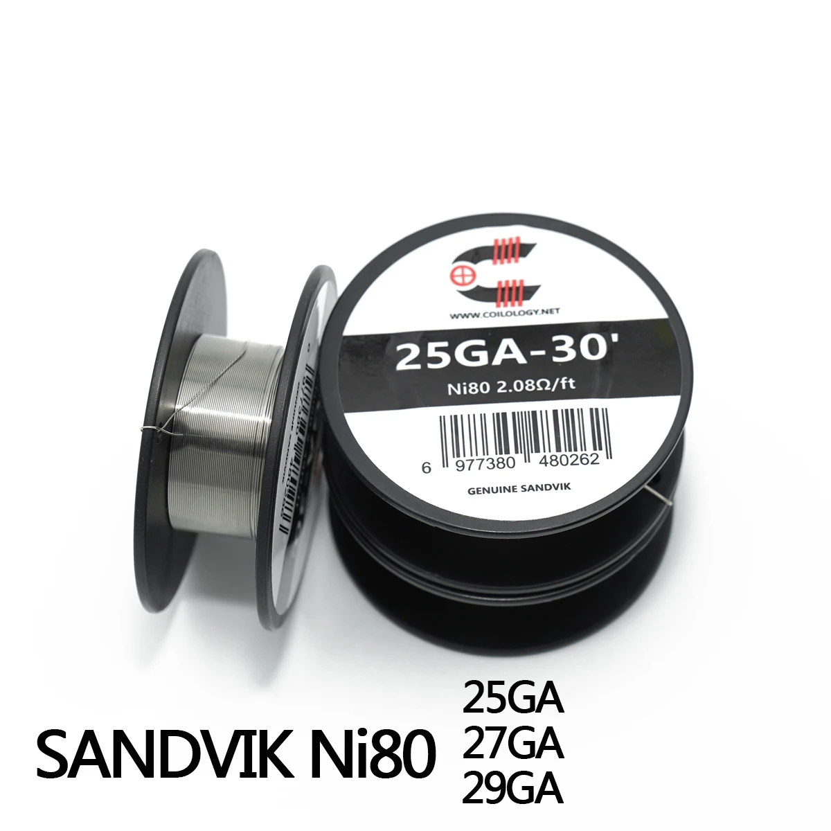 SANDVIK Ni80/SS316L/KA1 Resistance Wire 30ft/9Meters Heating Wire For DIY Coils