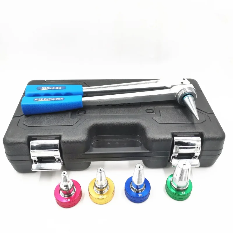 SD-F1960 PEX Pipe Tube Expander 16,20,25,32mm Expansion Tool Kit for Water and Radiator Connection with Cutter