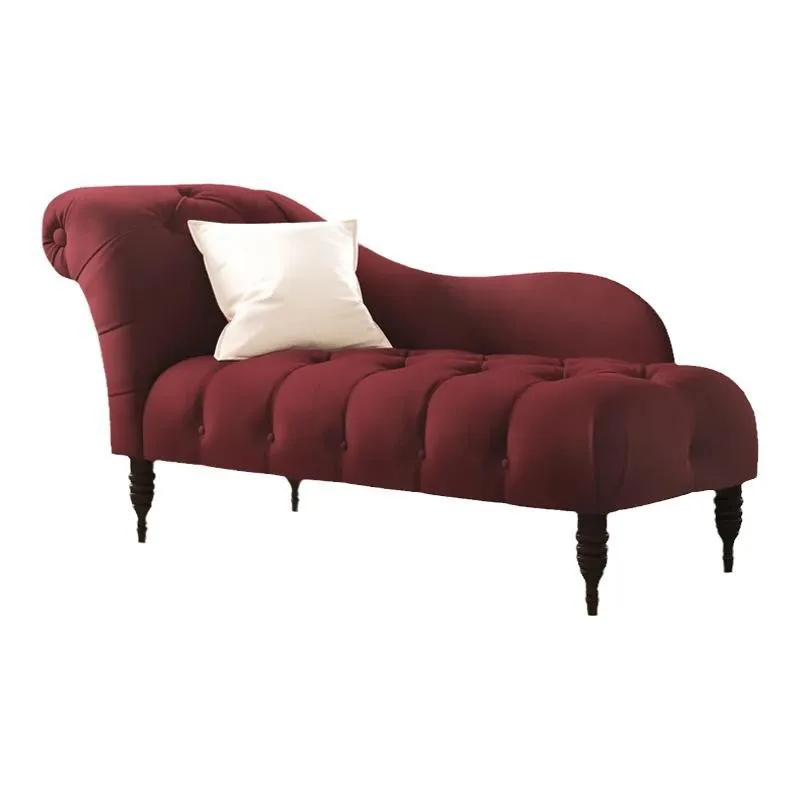 

Nordic simple bedroom chaise longue recliner American light luxury flannel beauty couch modern ins style chaise longue sofa