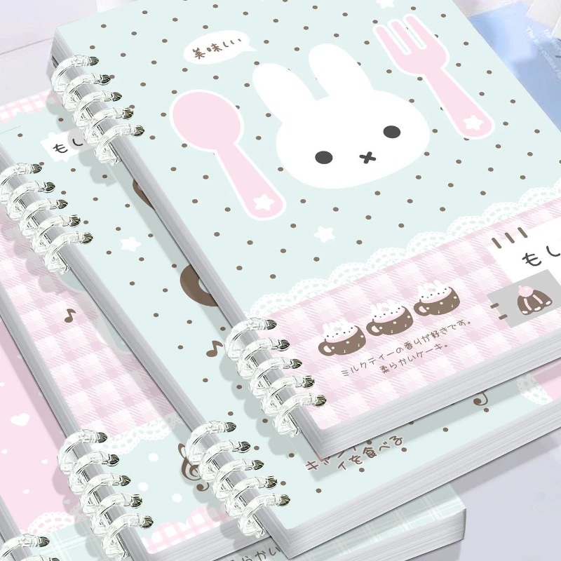 Cartoon Kawaii New Niche Simple Girly Heart A5 Notebook Loose Leaf Removable Write Smoothly Good Paper Quality Good Looks Miffy