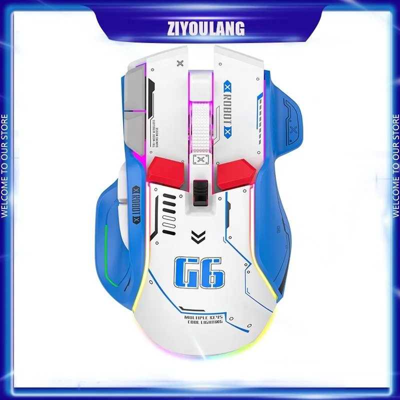

Free Wolf Bluetooth mouse third mock examination mechanical as high as E-sports game big hand wired wireless dual-use flash sale