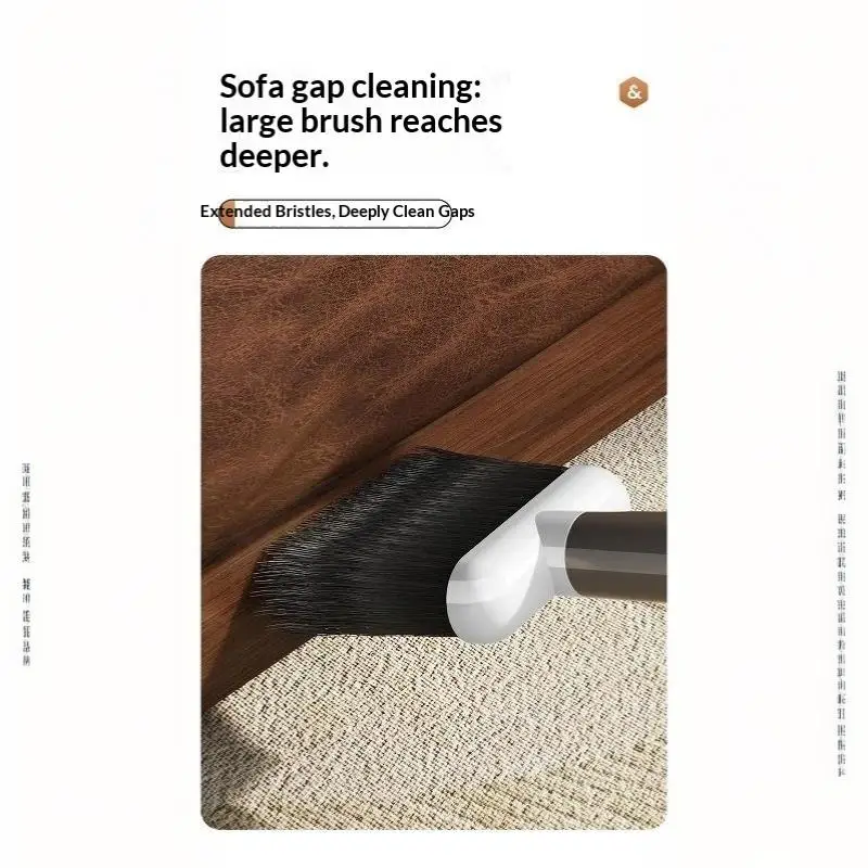Weiche Borsten-Handstaubbürste, multifunktional, mit Aufhängeloch, Spaltbürste zur Staubentfernung, ergonomische Reinigungsbürste für Fahrzeuge – Detail 10