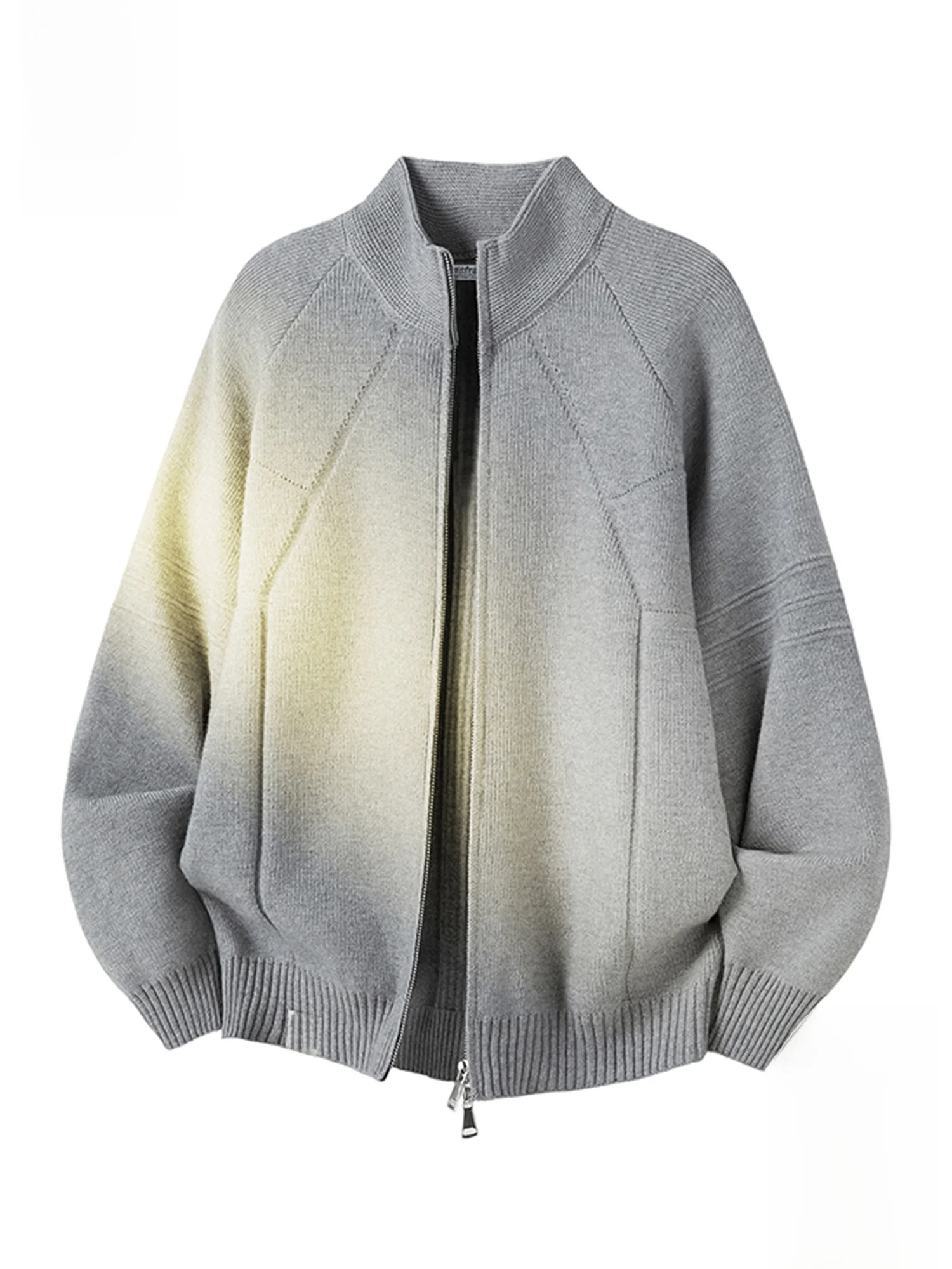 

Мужской вязаный свитер Paul Frank в американском стиле, имитация двухслойности, повседневный, осенне-зимний, теплый, с цветными блоками, кардиган с открытым воротом, с принтом обезьяны