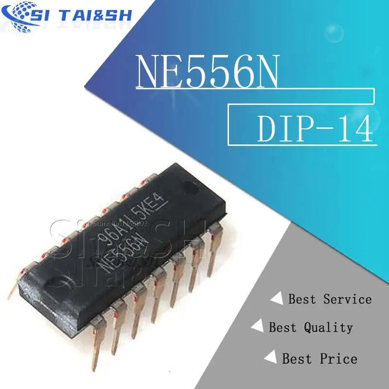 

10PCS NE556N NE556 DIP 556N Black plastic protective case For DIP-14 new and original