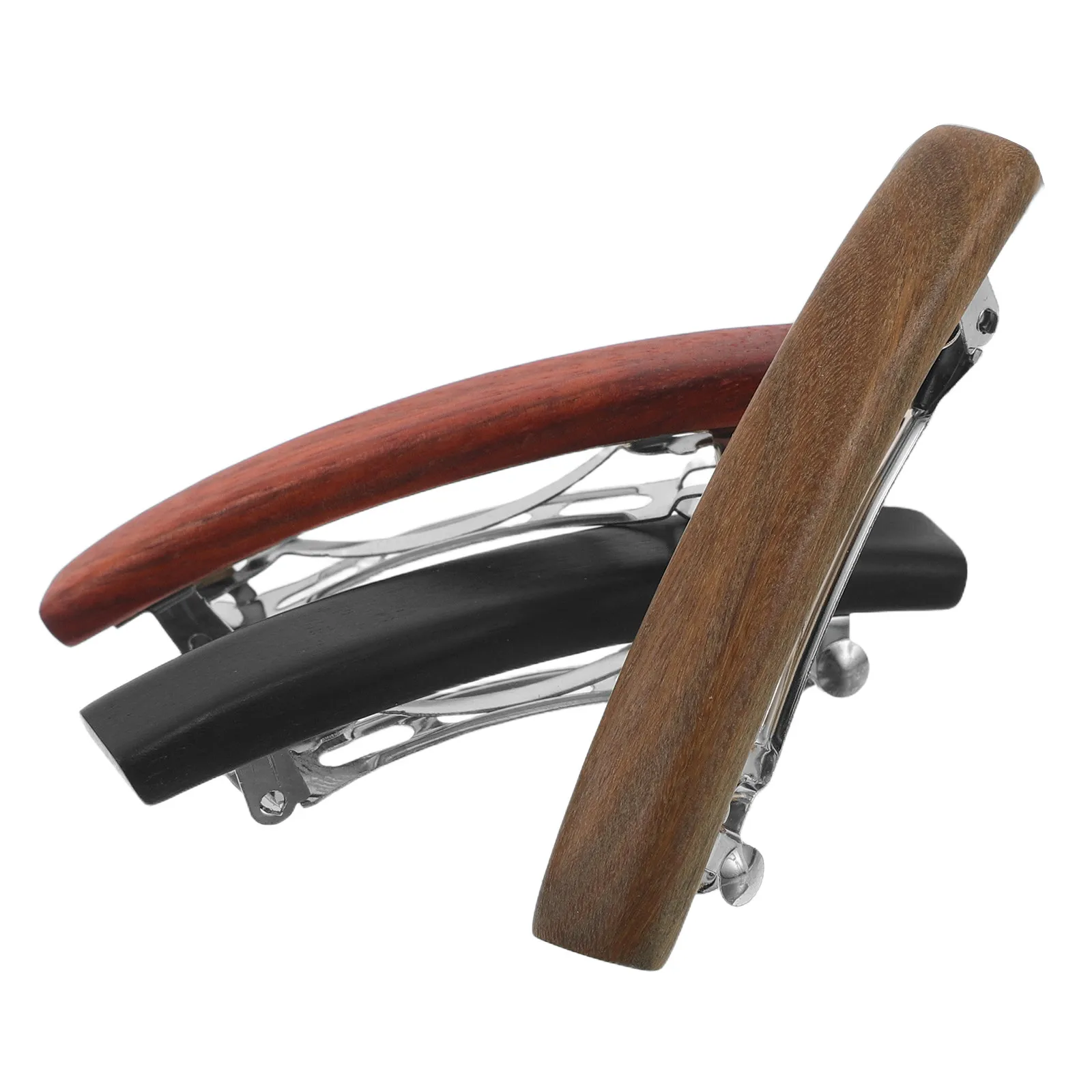 

Набор из 3 минималистичных заколок для волос из сандалового дерева, ретро-заколки для хвоста, легкие винтажные заколки-шпильки для женщин