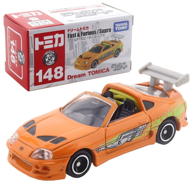 1:64 Takara TOMY Tomica Fast&Furious F9 SP TOYOTA Supra Nissan SKYLINE GTR R34  Hot Kids Toys Vehicle Diecast Metal Model