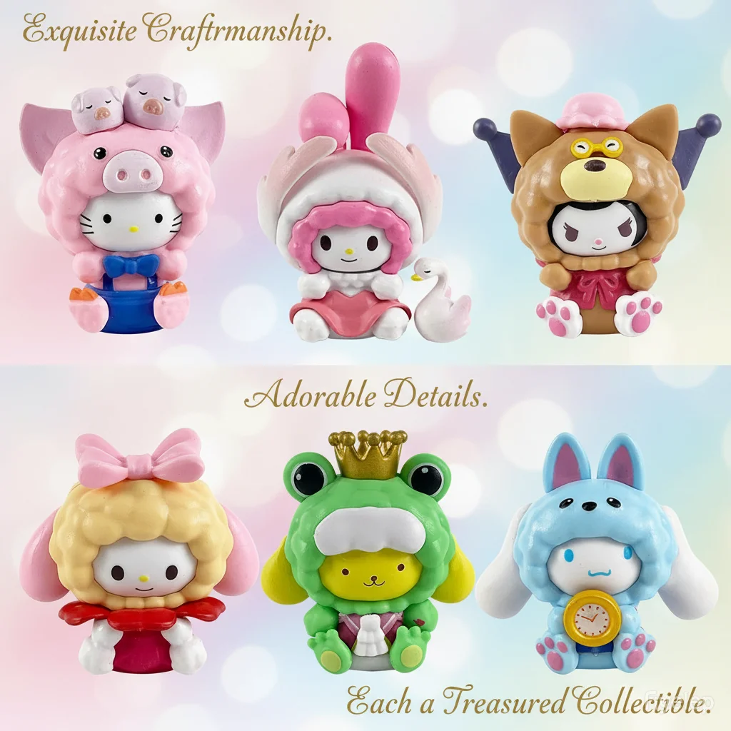 

Аниме Фигурка Слепая Коробка Животное Sanrio Kuromi Гадальная Кукла Торт Модель Ручной Работы Фигурки Куроми Декор Торта На День Рождения Таинственный Подарок