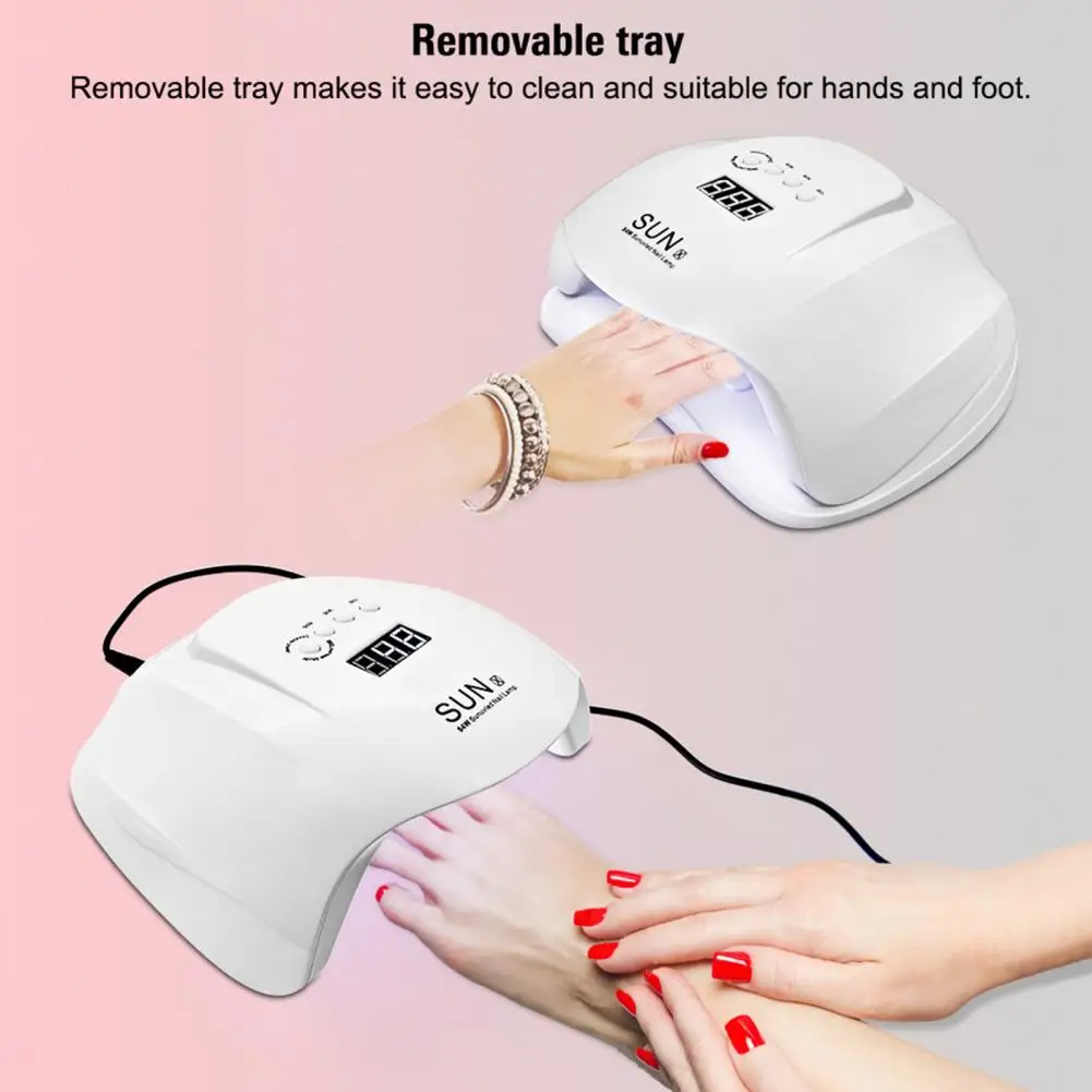 

Nail Drying Lamp Conveniet Portable Heat Dissipation Nail Drying Lamp Auto-senser Non-Glaring Nail Light