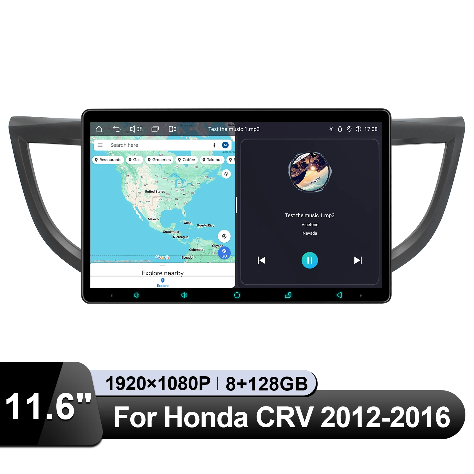 

JOYING 11.6" 8G 128G Android 13 Car Radio Stereo GPS Navigation For Honda CRV 2012-2016 Support Factory USB Camera Amplifier