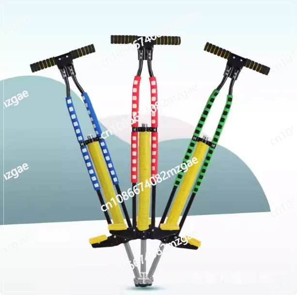 Fitness bouncing stick with anti slip handle, capable of supporting 220 pounds for indoor and outdoor use