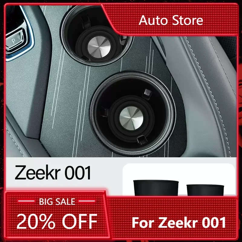 

New！ ZEEKR 001 2021-2024 Center Console Water Cup Silicone Pad Mat Holder Interior Styling Modified Accessories