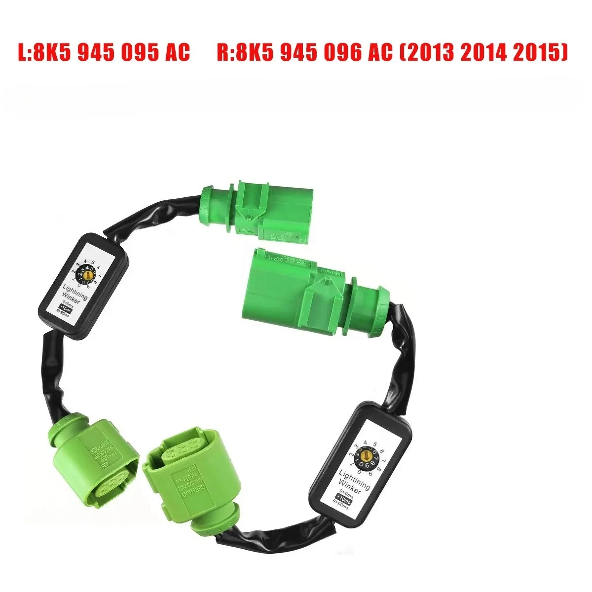 

For Audi A4 S4 RS4 B8 2013- 2015 Dynamic Turn Signal Indicator LED Taillight Module Cable Wire Harness Left & Right Tail Light