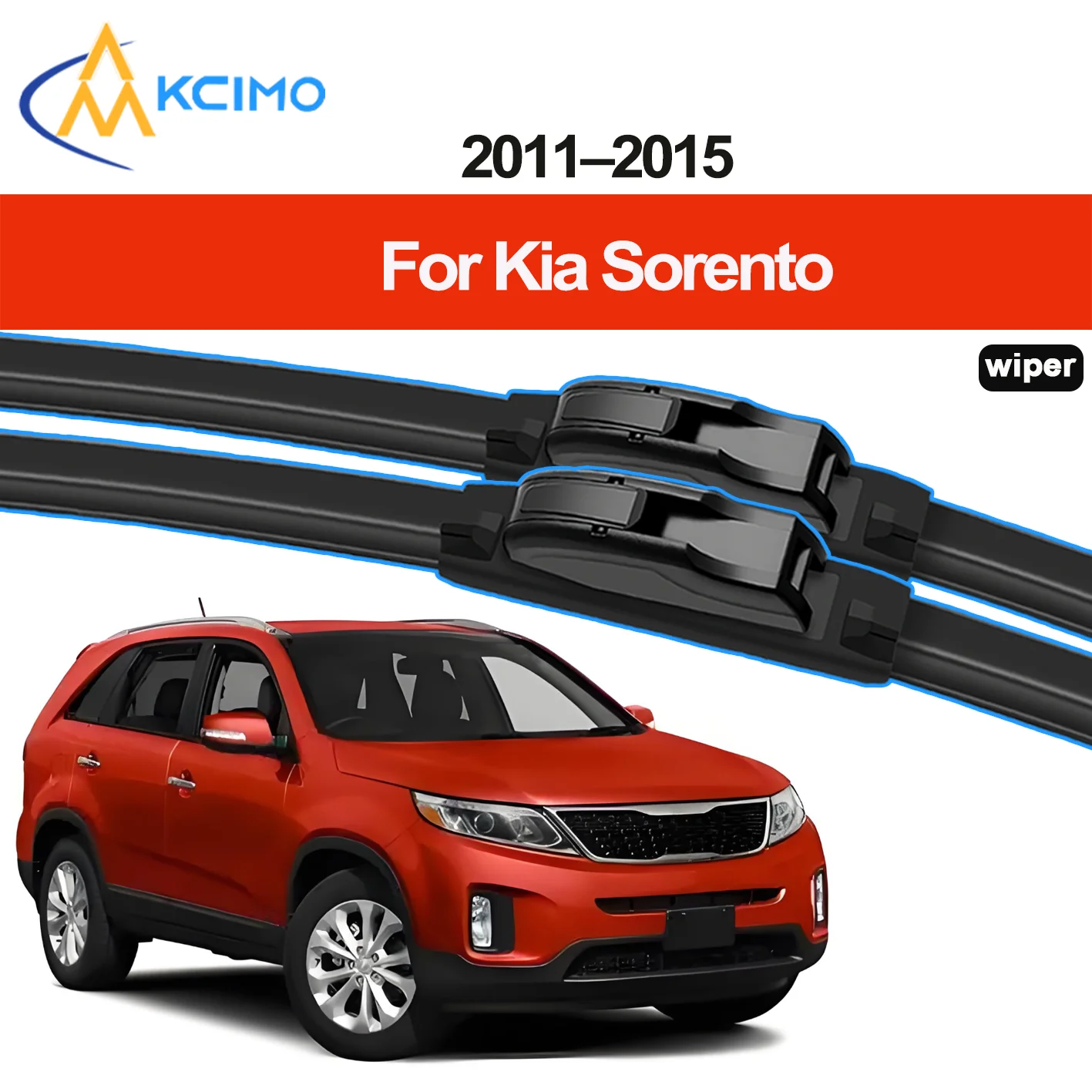 

2PCS New Front Windshield Wiper Blade for Kia Sorento XM 2011-2015 Front Windshield Auto Wipers Blade Accessories 2015 2014 2013