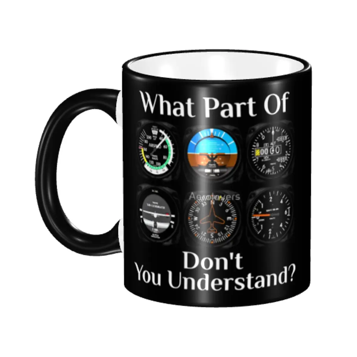 

Customized Aircraft Instrument Panel Mug DIY Flight Dashboard Ceramic Milk Tea Coffee Cups