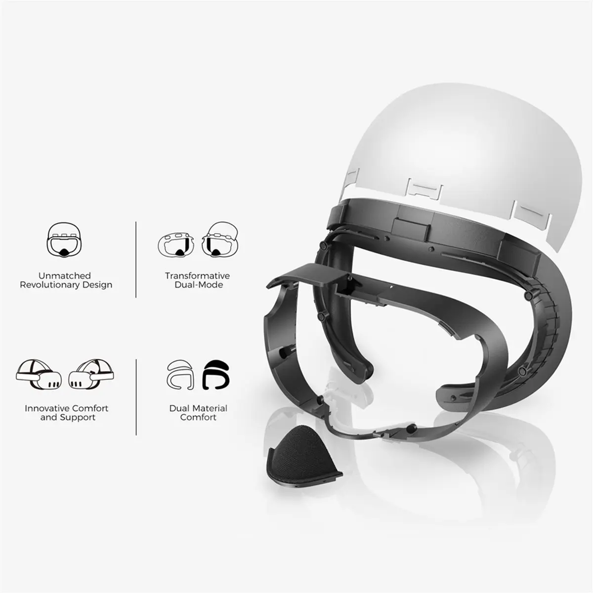 1 Pc Modular Mask with Hat Design for , Magnetic Face Cover with Detachable Cap, for 3 Accessories