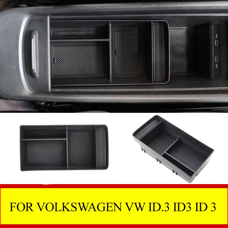 Auto-Mittelarmlehnen-Aufbewahrungsbox für VOLKSWAGEN VW ID.3 ID3 ID3 Armlehne Verstauen Halter Tablett Platte Container Zubehör