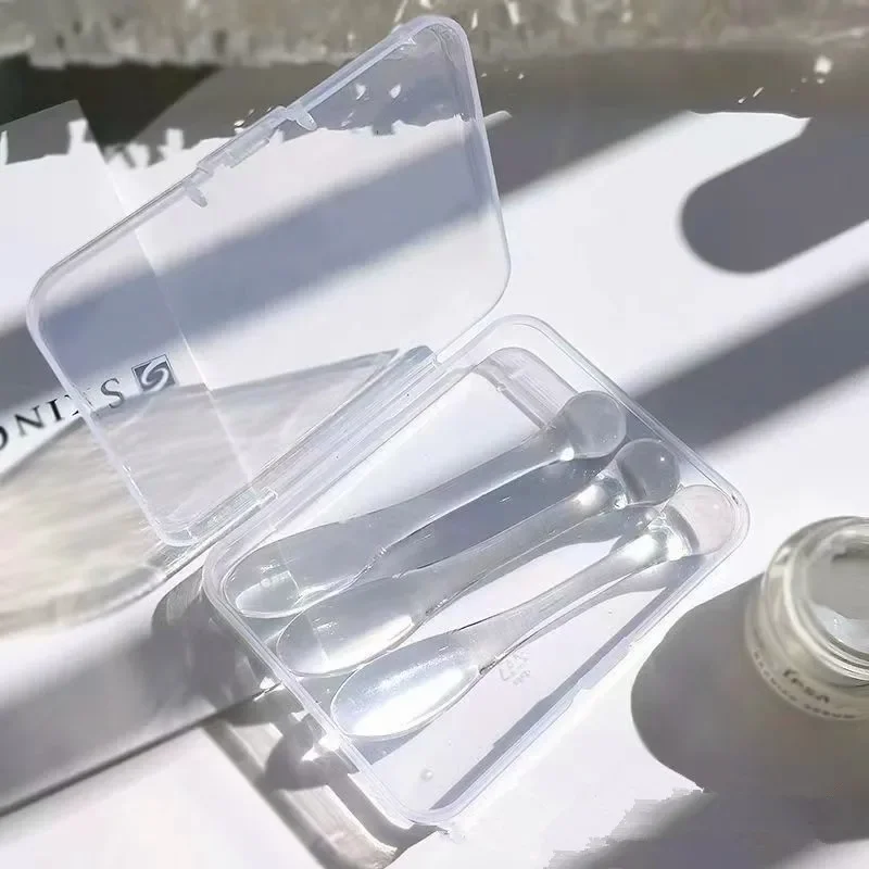 Cuchara de crema Diy, bola para ojos, palo de masaje, máscara de crema para ojos multifuncional, subpaquete, aplicador facial de cuchara pequeña, 3 uds.