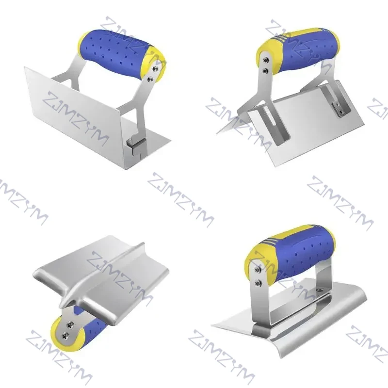 Concrete Hand Edger Stainless Steel With Grip Handle Professional Plastering Tool Wall Repair Tool For Mudding Drywall Scraping