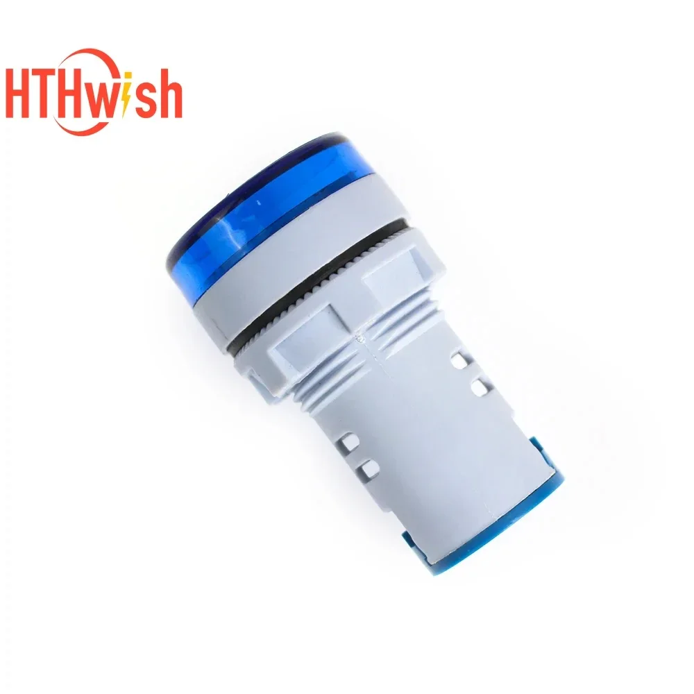 1pc AD16-22DSV 22MM Round Mini Digital Voltmeter AC 20-500V Volt Tester Meter LED Digital Indicator Pilot Lamp Light Display