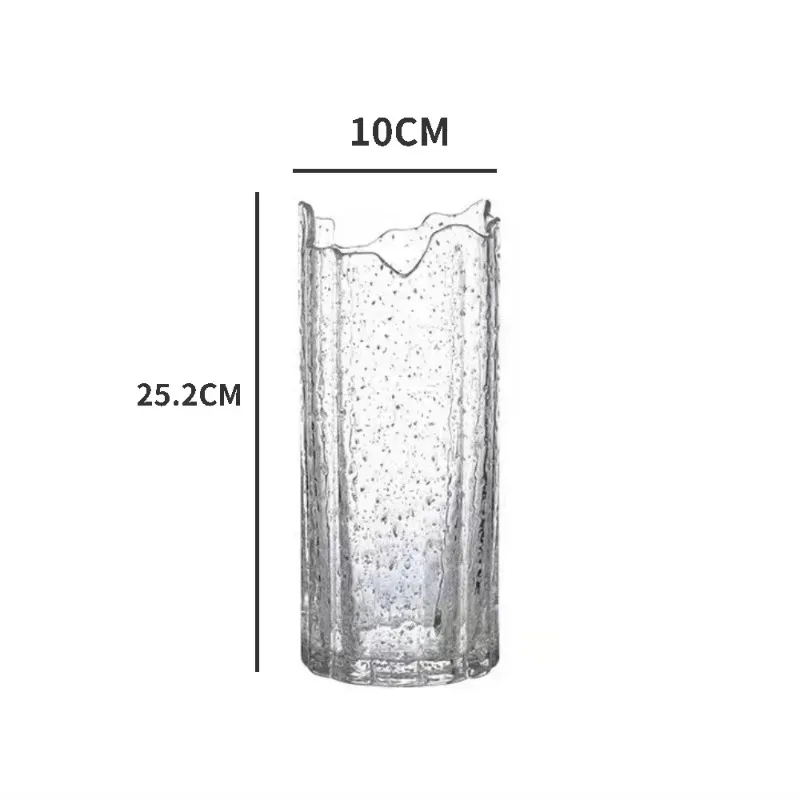 

Luminous Glass Vase Flower Arrangement Dried Flowers Aqua Flowers Living Room Decoration Home Décor Ornament Vase Decor