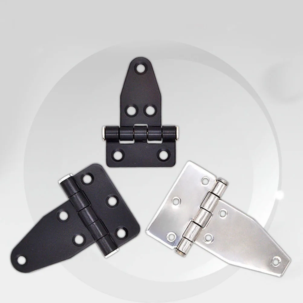 

T Type Hinge Steel Heavy Duty 11.2X7Cm Black For Industrial Enclosure Automation Equipment T Shape Hinges Gate Door Furniture