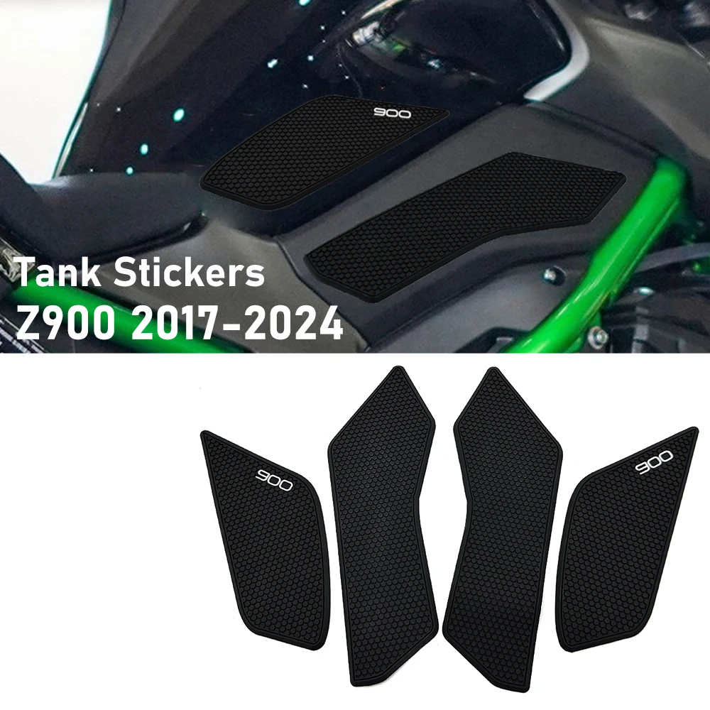 For Kawasaki Z900 Z 900 Z900SE 2017 - 2021 2022 2023 2024 Motorcycle Z900 Tank Pad Protector Sticker Decal Gas Knee Grip