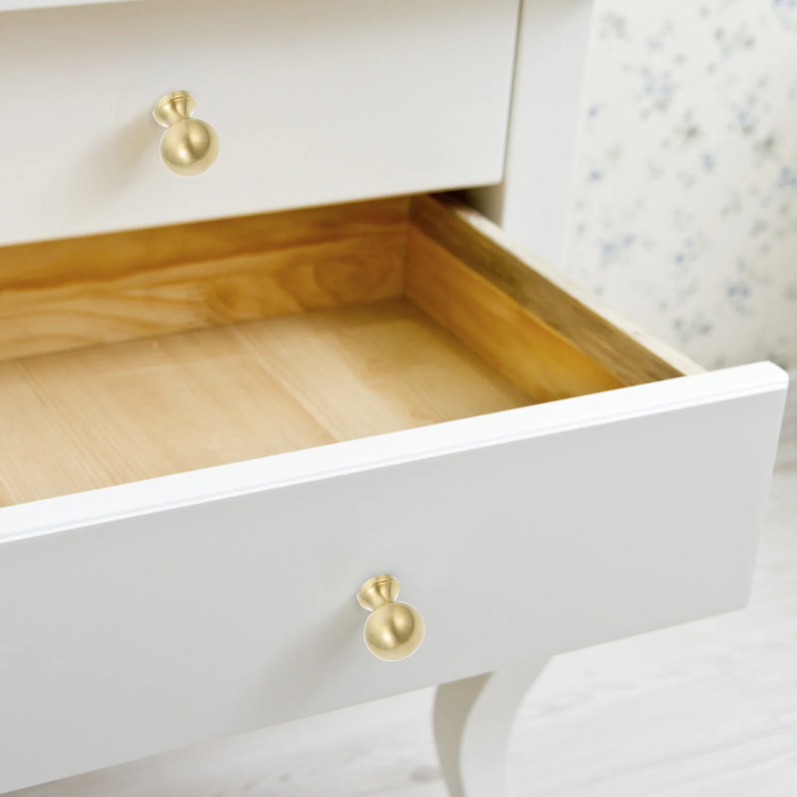 2 قطعة مقابض للخزانة المستديرة الذهبية ثقب واحد درج سحب المقابض لخزانة مضمد خزانة خزانة تجديد #1