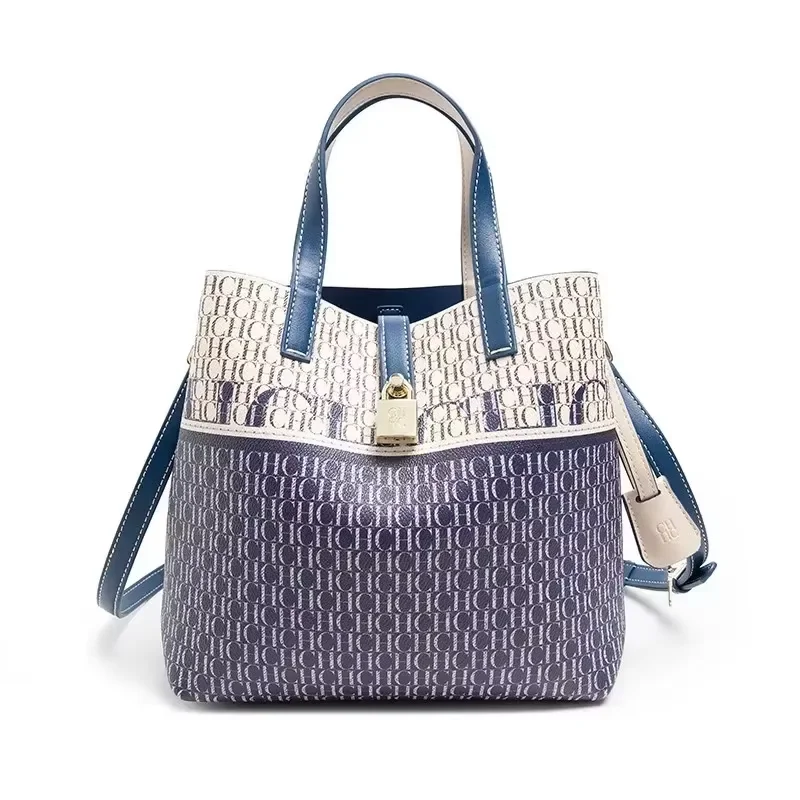 

Сумка-ведро CH Luxury с принтом, выпуск 2025 года, с металлическим замком, для повседневного использования, как сумка на плечо и в руке, для женщин