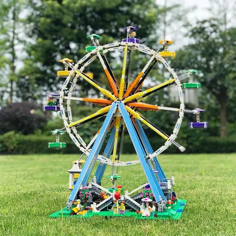 IN SOTCK 2232pcs Technical Creative Expert Amusement Park Ferris Wheel Colorful Gondola Carnival Building Blocks Set Xtmas Gifts