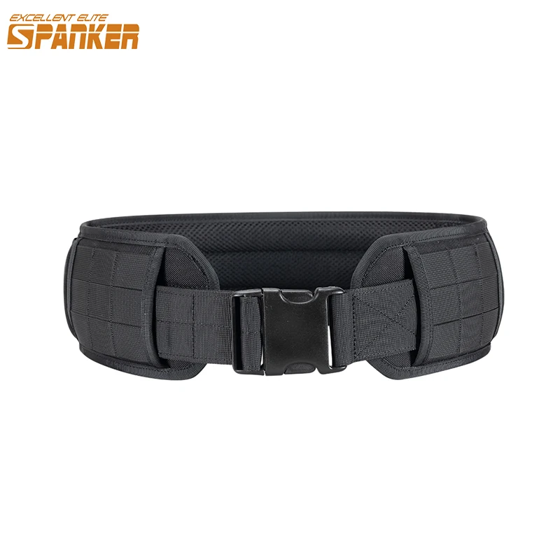 

Combat Belts Quick Release Tactical Belt Plastic Buckle Men's Belt Lengthened Thickened Waistband Wide Edging Hunting Belt