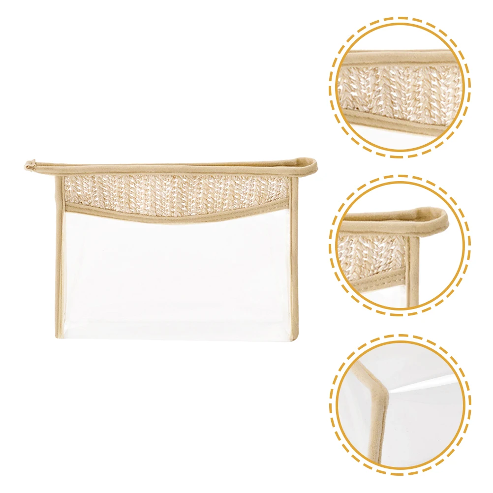 

2pcs Travel Makeup Bags Waterproof Storage Bags Toiletry Organizer Zipper Pouch Transparent Portable Small