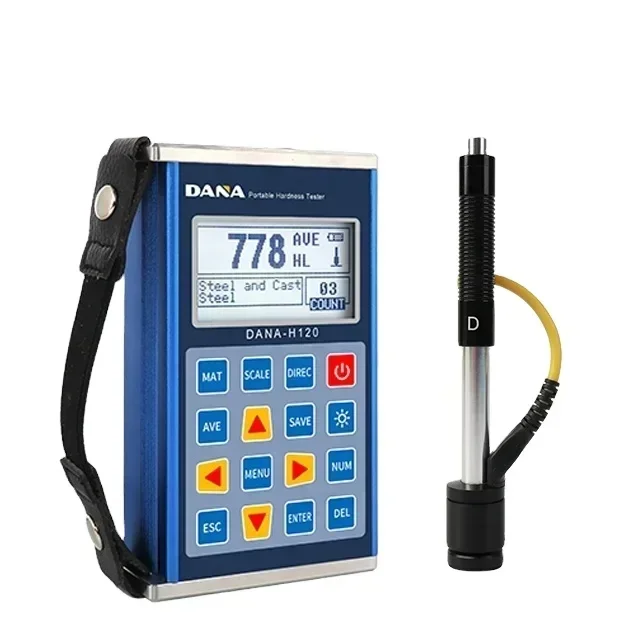 

Best Seller FirstHot Selling DANA-H120 Digital Metal Hardness Tester Machine Portable Leeb Hardness Tester Industrial Metal Dete